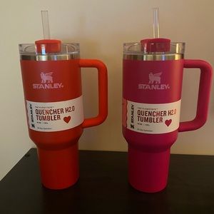 Stanley 40 oz Tumbler Valentines Day Red AND Pink (2) LIMITED EDITION ❤️‍🔥